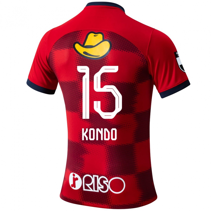 Kinderen Daisuke Kondo #15 Rood Blauw Wit Thuisshirt Thuistenue 2024/25 T-Shirt