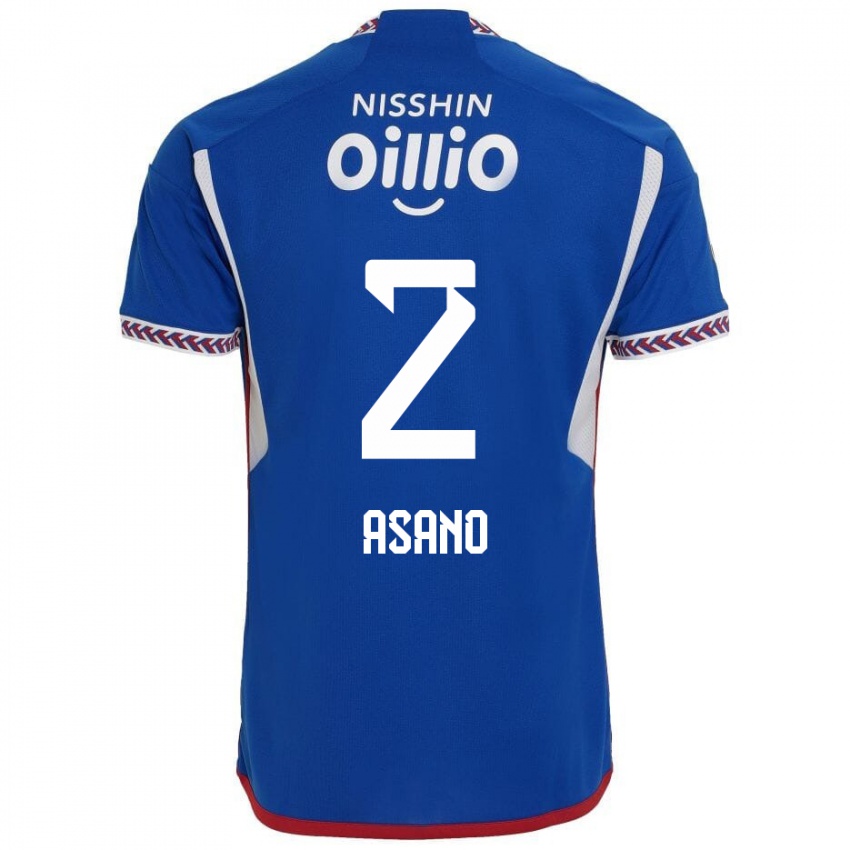 Kinderen Katsuki Asano #2 Blauw Wit Rood Thuisshirt Thuistenue 2024/25 T-Shirt