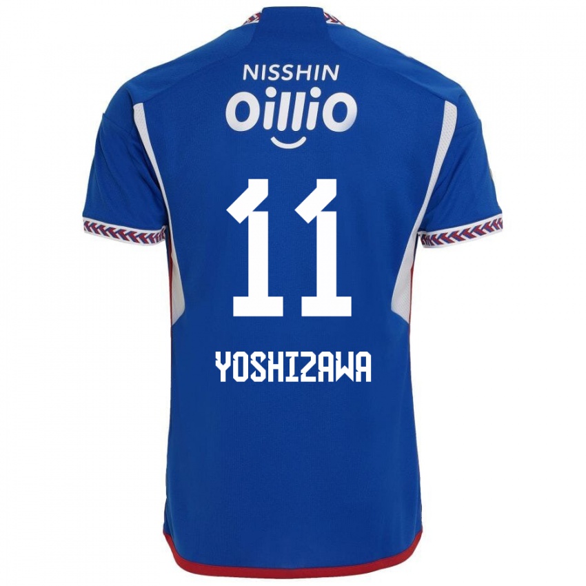 Kinderen Mirai Yoshizawa #11 Blauw Wit Rood Thuisshirt Thuistenue 2024/25 T-Shirt