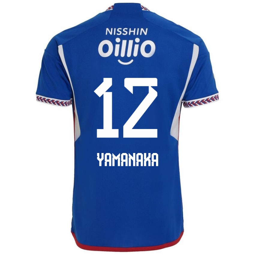 Kinderen Yuki Yamanaka #12 Blauw Wit Rood Thuisshirt Thuistenue 2024/25 T-Shirt