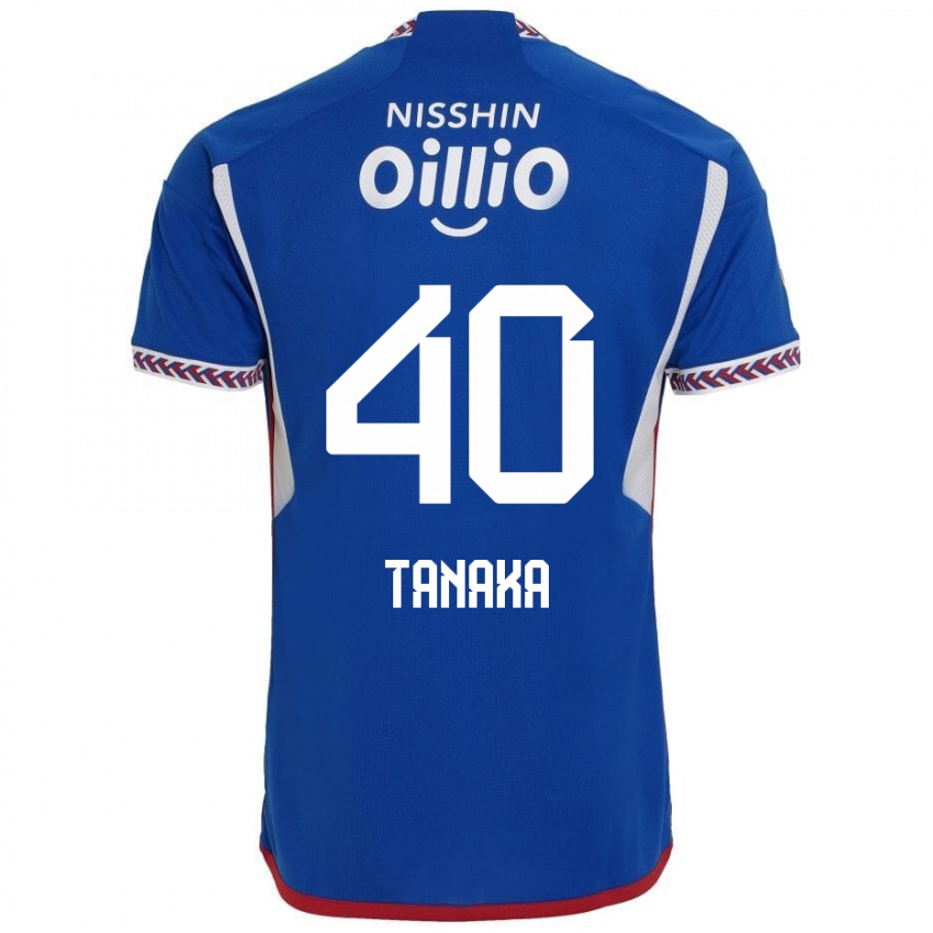 Kinderen Hiei Tanaka #40 Blauw Wit Rood Thuisshirt Thuistenue 2024/25 T-Shirt