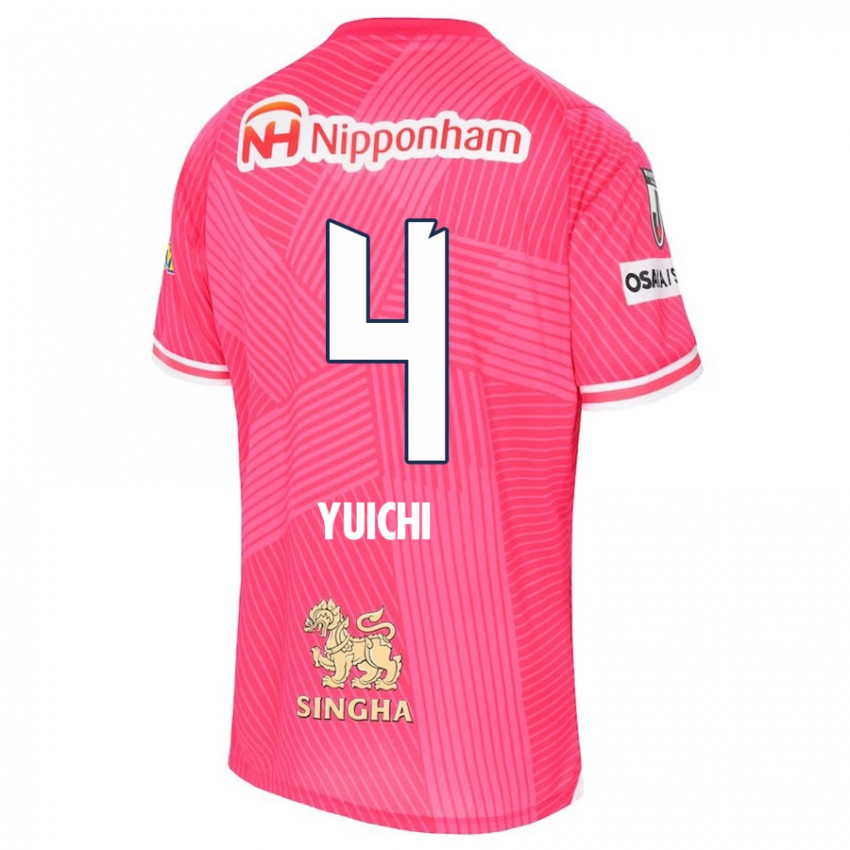 Kinderen Yuichi Hirano #4 Roze Wit Thuisshirt Thuistenue 2024/25 T-Shirt