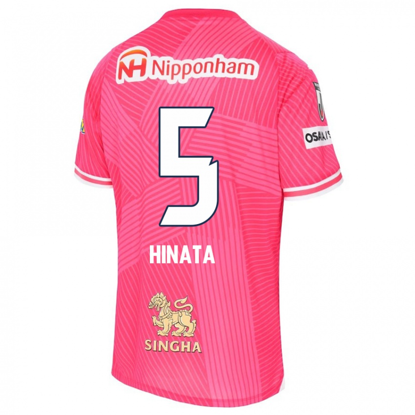 Kinderen Hinata Kida #5 Roze Wit Thuisshirt Thuistenue 2024/25 T-Shirt