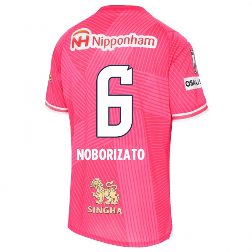 Kinderen Kyohei Noborizato #6 Roze Wit Thuisshirt Thuistenue 2024/25 T-Shirt