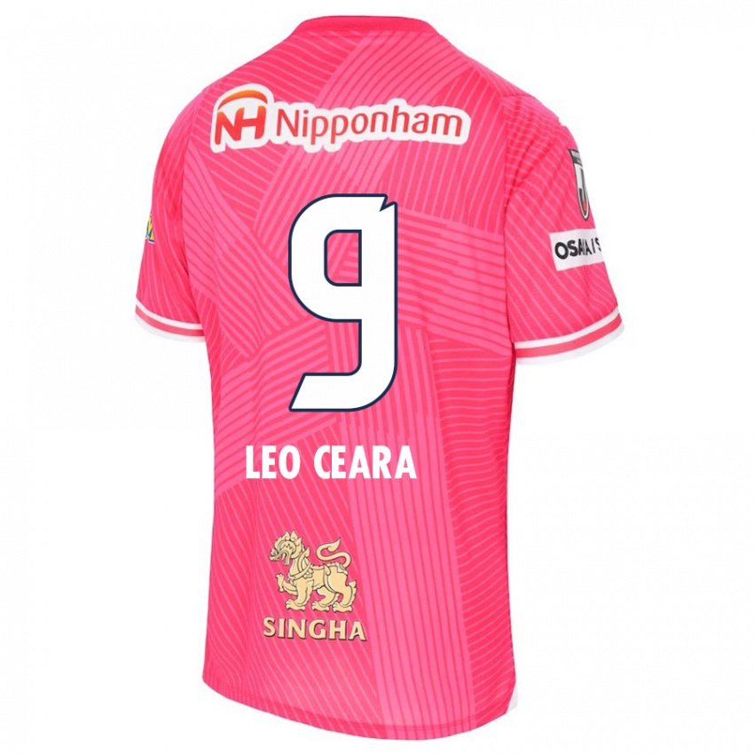 Kinderen Léo Ceará #9 Roze Wit Thuisshirt Thuistenue 2024/25 T-Shirt