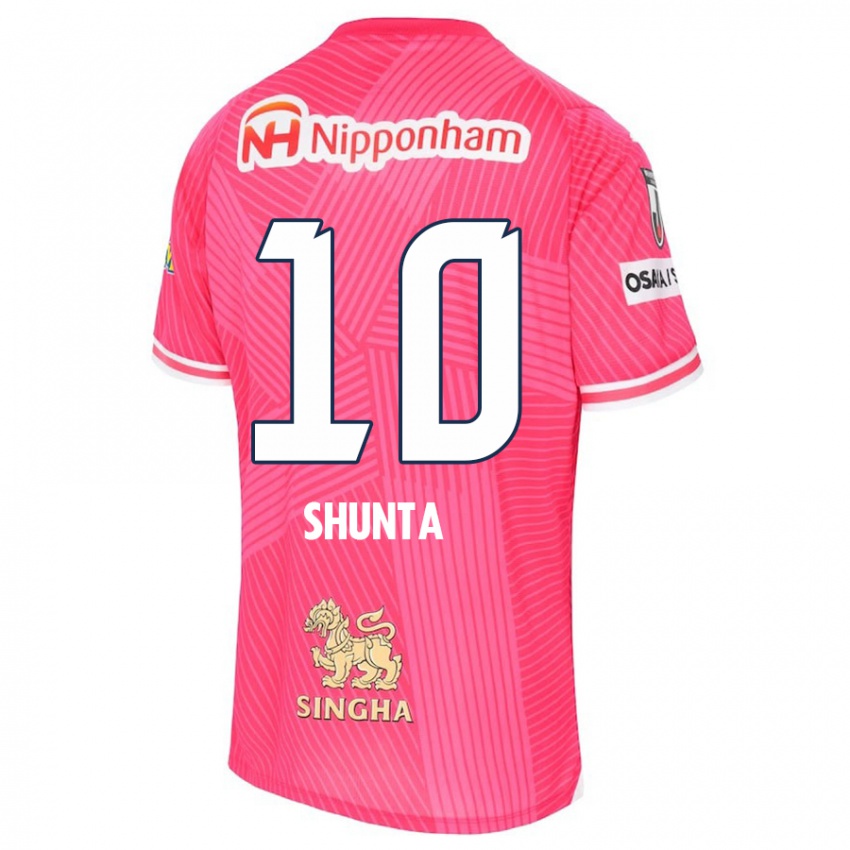 Kinderen Shunta Tanaka #10 Roze Wit Thuisshirt Thuistenue 2024/25 T-Shirt