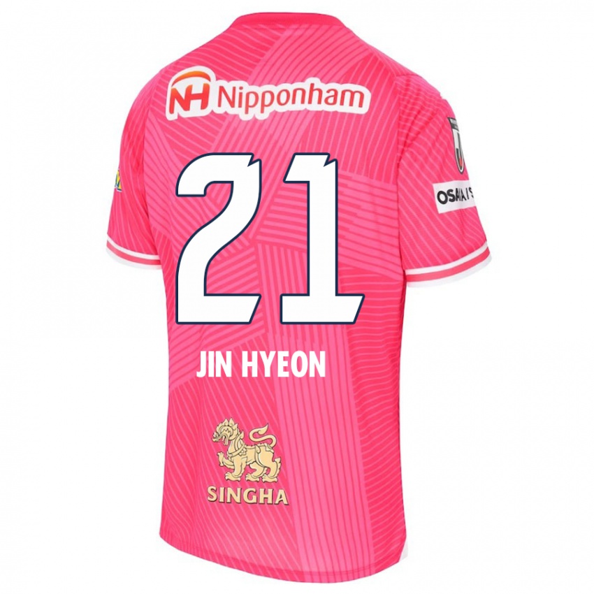 Kinderen Jin-Hyeon Kim #21 Roze Wit Thuisshirt Thuistenue 2024/25 T-Shirt