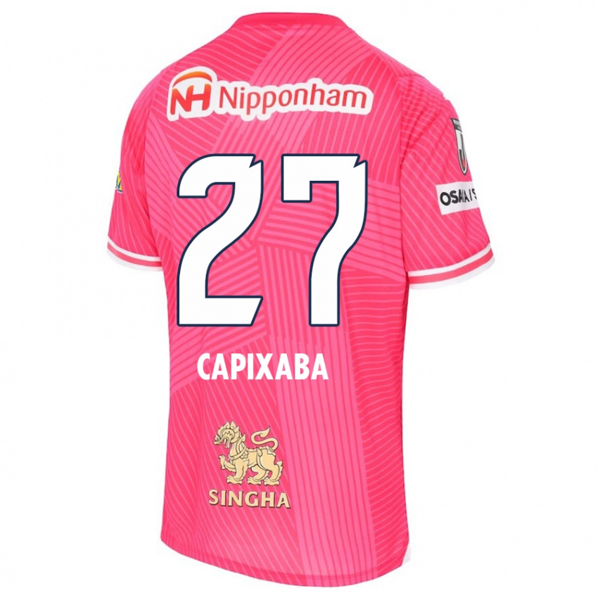 Kinderen Capixaba #27 Roze Wit Thuisshirt Thuistenue 2024/25 T-Shirt