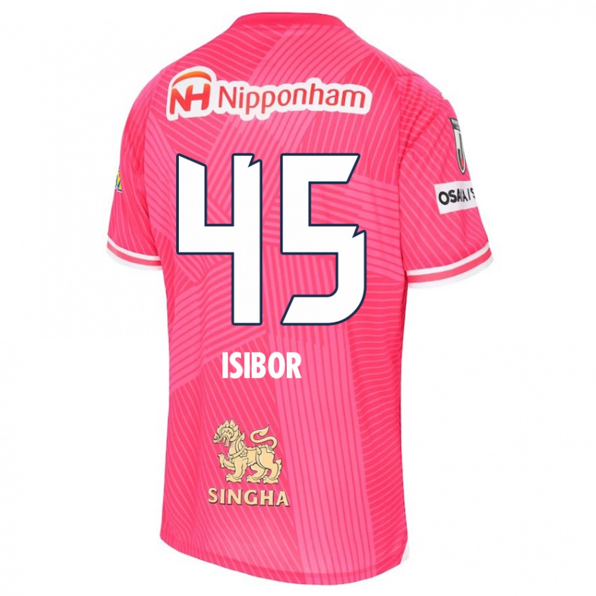 Kinderen Ken Isibor #45 Roze Wit Thuisshirt Thuistenue 2024/25 T-Shirt