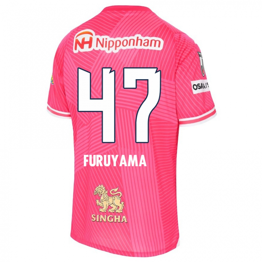 Kinderen Kengo Furuyama #47 Roze Wit Thuisshirt Thuistenue 2024/25 T-Shirt