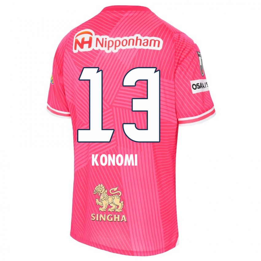 Kinderen Kaito Konomi #13 Roze Wit Thuisshirt Thuistenue 2024/25 T-Shirt