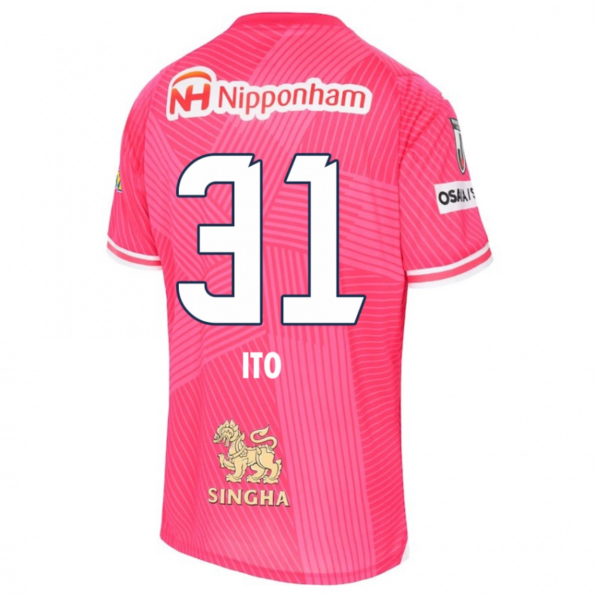 Kinderen Nagomu Ito #31 Roze Wit Thuisshirt Thuistenue 2024/25 T-Shirt