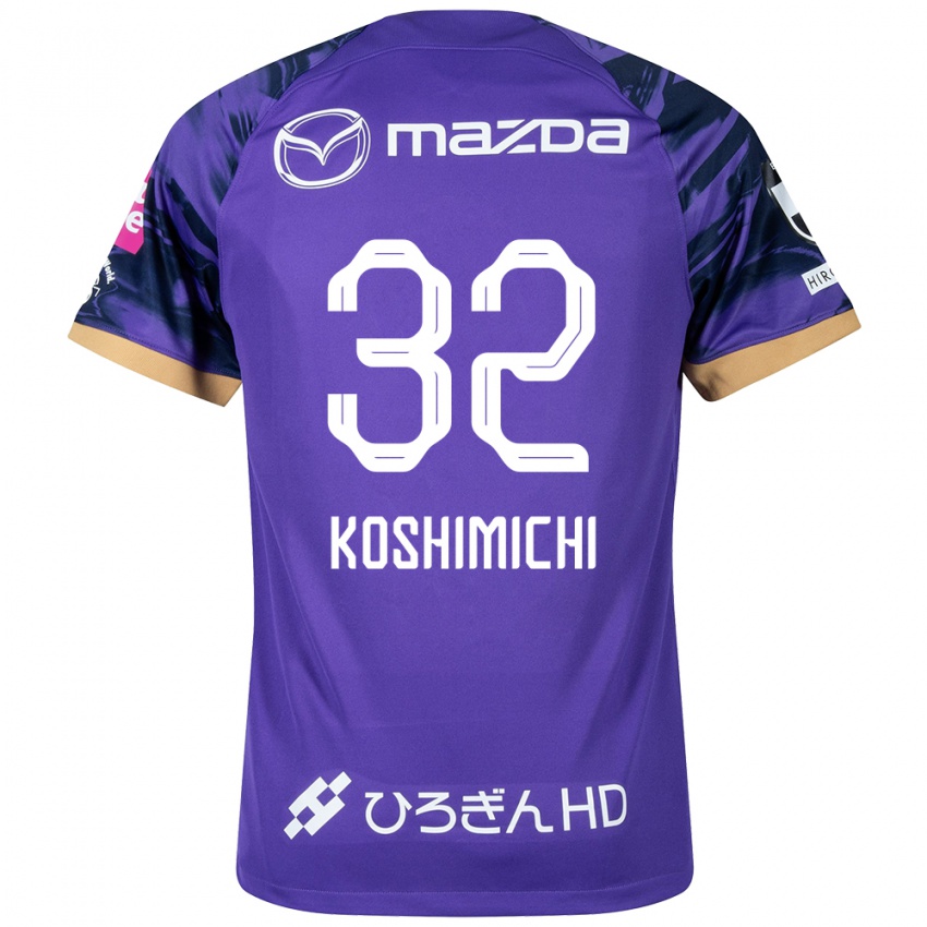 Kinderen Sota Koshimichi #32 Paars Wit Thuisshirt Thuistenue 2024/25 T-Shirt