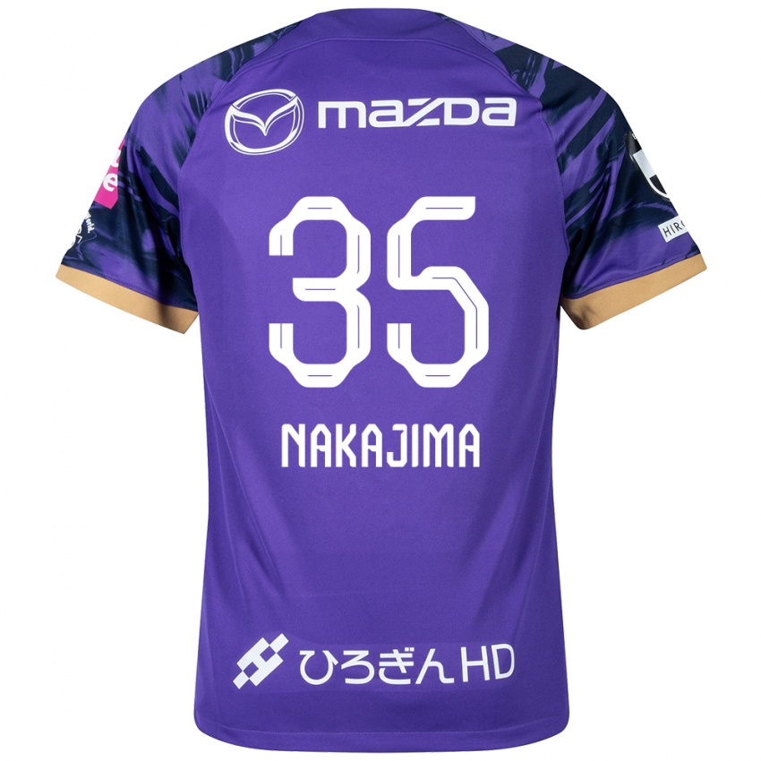 Kinderen Yotaro Nakajima #35 Paars Wit Thuisshirt Thuistenue 2024/25 T-Shirt