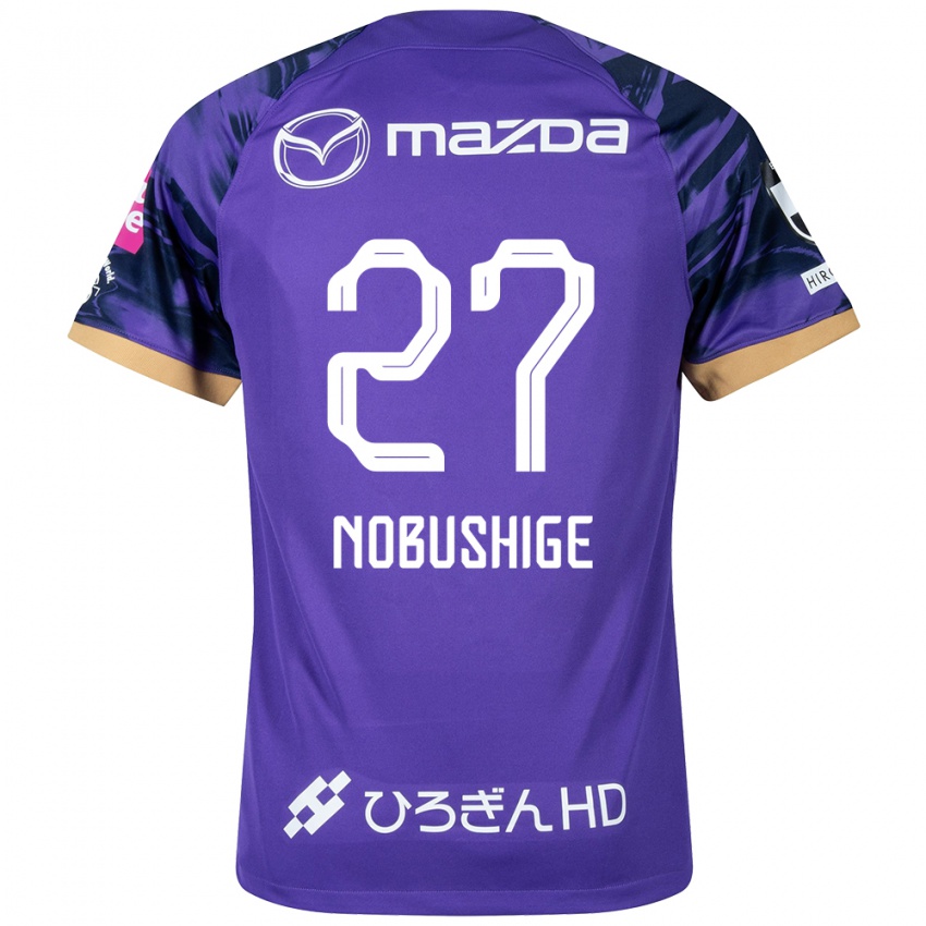 Kinderen Ryojiro Nobushige #27 Paars Wit Thuisshirt Thuistenue 2024/25 T-Shirt