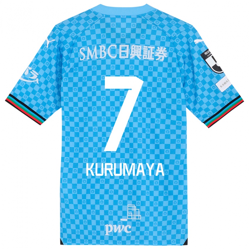 Kinderen Shintaro Kurumaya #7 Azuur Blauw Thuisshirt Thuistenue 2024/25 T-Shirt