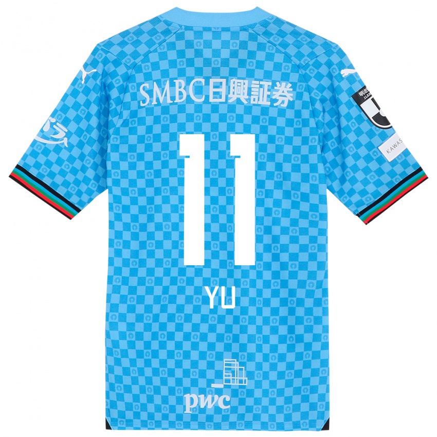 Kinderen Yu Kobayashi #11 Azuur Blauw Thuisshirt Thuistenue 2024/25 T-Shirt