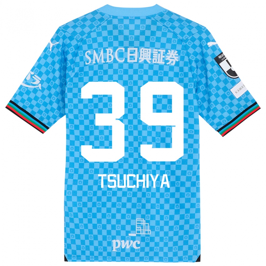 Kinderen Kaito Tsuchiya #39 Azuur Blauw Thuisshirt Thuistenue 2024/25 T-Shirt