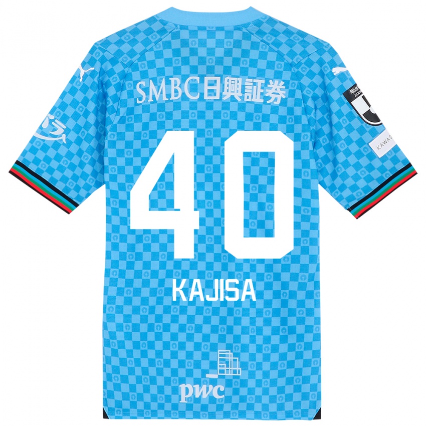 Kinderen Umi Kajisa #40 Azuur Blauw Thuisshirt Thuistenue 2024/25 T-Shirt