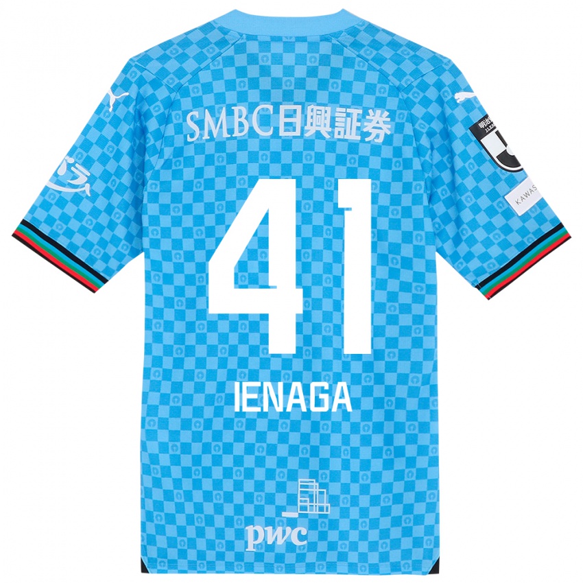 Kinderen Akihiro Ienaga #41 Azuur Blauw Thuisshirt Thuistenue 2024/25 T-Shirt