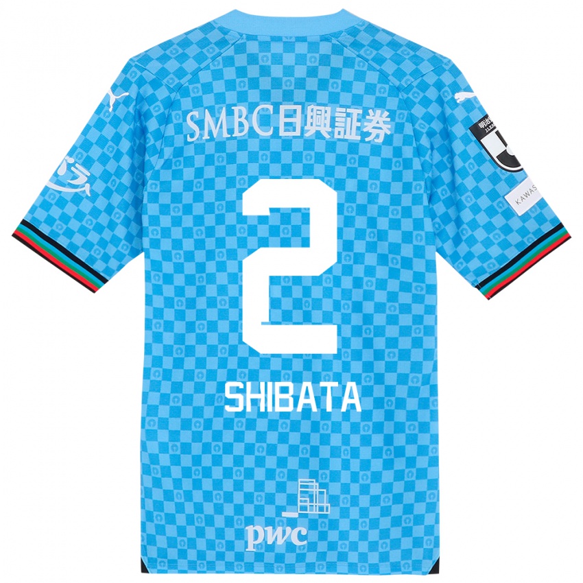 Kinderen Shotaro Shibata #2 Azuur Blauw Thuisshirt Thuistenue 2024/25 T-Shirt