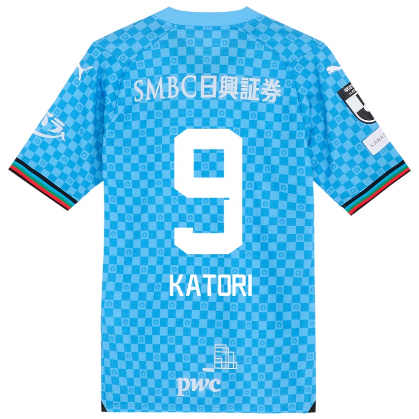 Kinderen Takeshi Katori #9 Azuur Blauw Thuisshirt Thuistenue 2024/25 T-Shirt