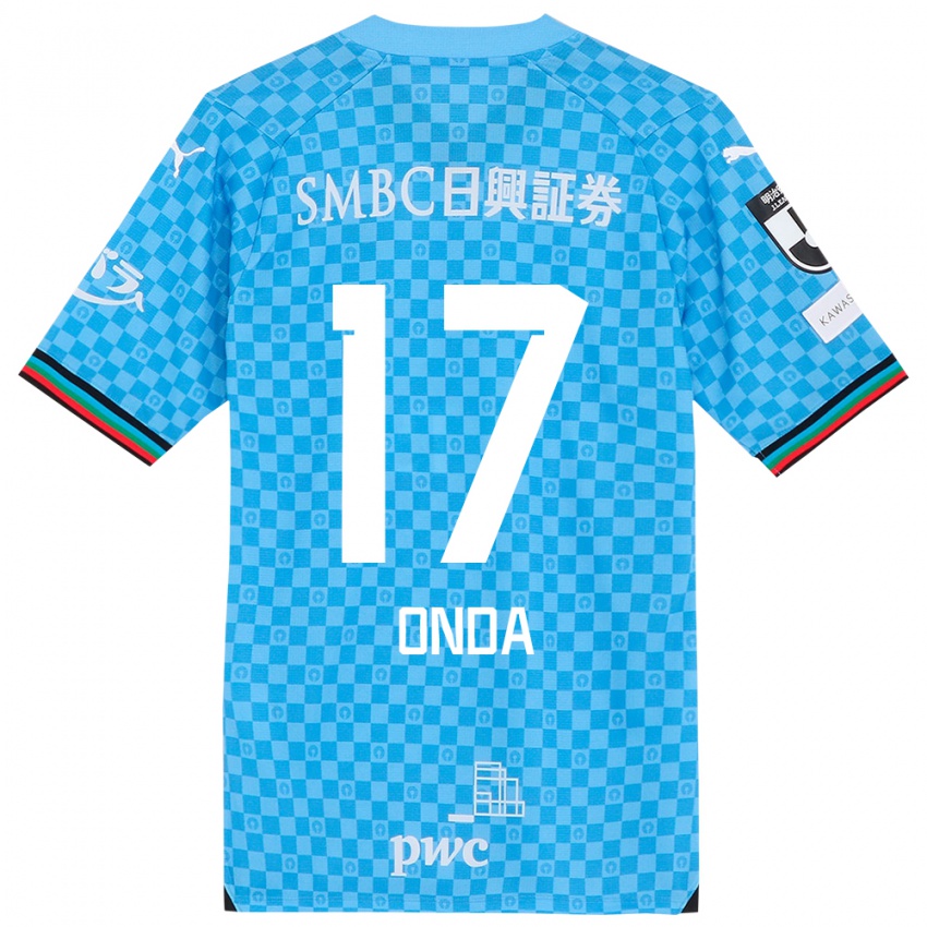 Kinderen Yutaro Onda #17 Azuur Blauw Thuisshirt Thuistenue 2024/25 T-Shirt