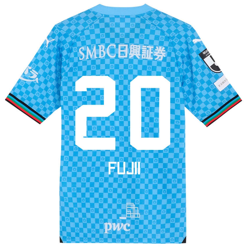 Kinderen Rensuke Fujii #20 Azuur Blauw Thuisshirt Thuistenue 2024/25 T-Shirt