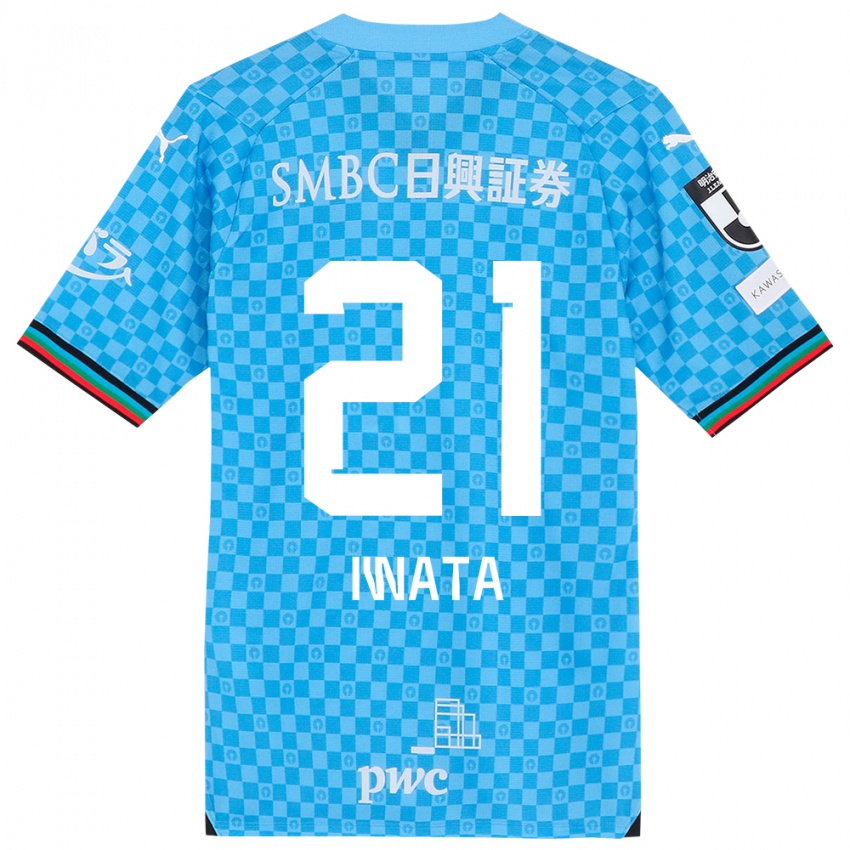 Kinderen Kantaro Iwata #21 Azuur Blauw Thuisshirt Thuistenue 2024/25 T-Shirt