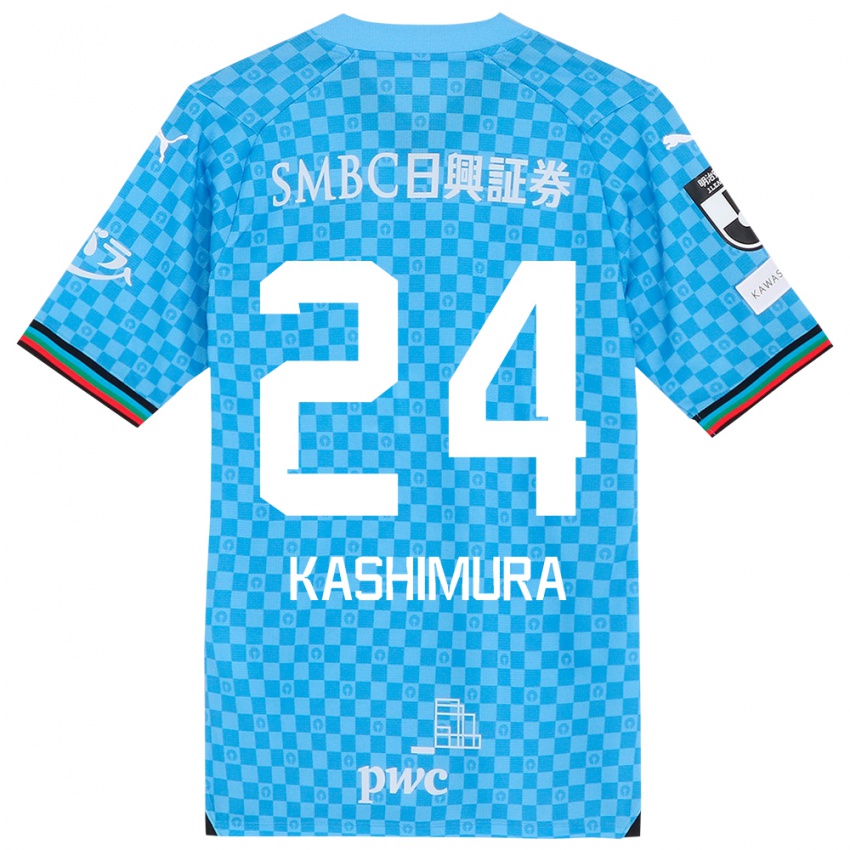 Kinderen Ryota Kashimura #24 Azuur Blauw Thuisshirt Thuistenue 2024/25 T-Shirt