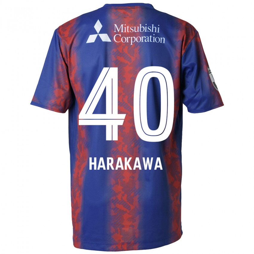 Kinderen Riki Harakawa #40 Blauw Rood Thuisshirt Thuistenue 2024/25 T-Shirt