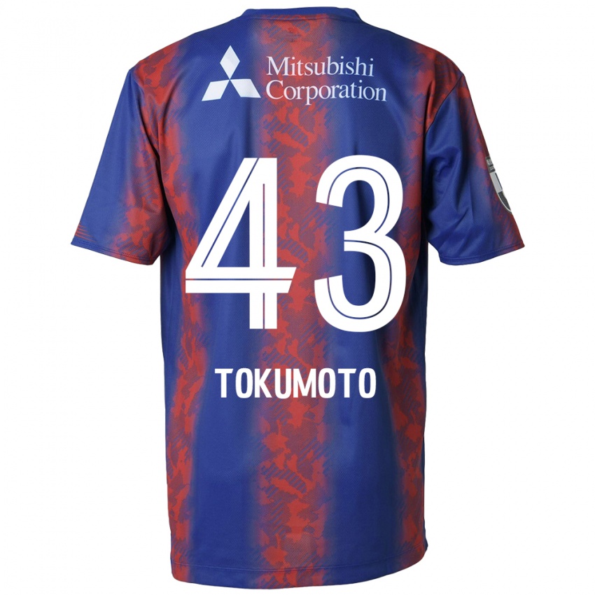 Kinderen Shuhei Tokumoto #43 Blauw Rood Thuisshirt Thuistenue 2024/25 T-Shirt