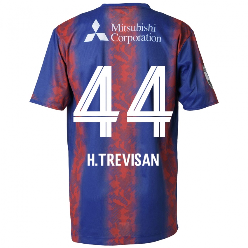 Kinderen Henrique Trevisan #44 Blauw Rood Thuisshirt Thuistenue 2024/25 T-Shirt