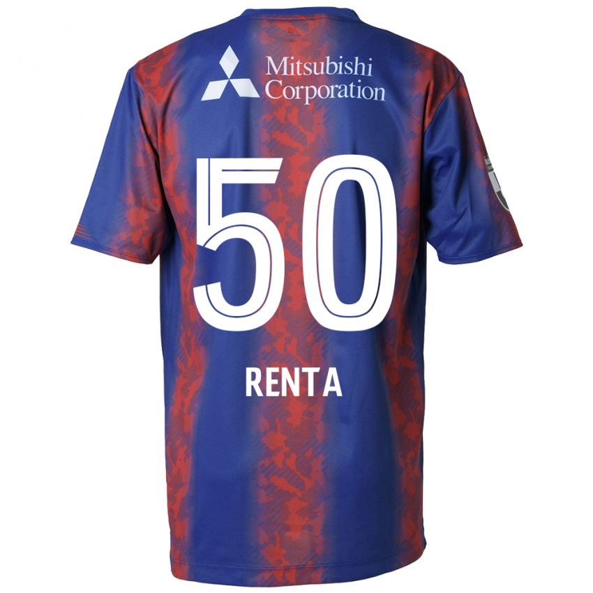 Kinderen Renta Higashi #50 Blauw Rood Thuisshirt Thuistenue 2024/25 T-Shirt