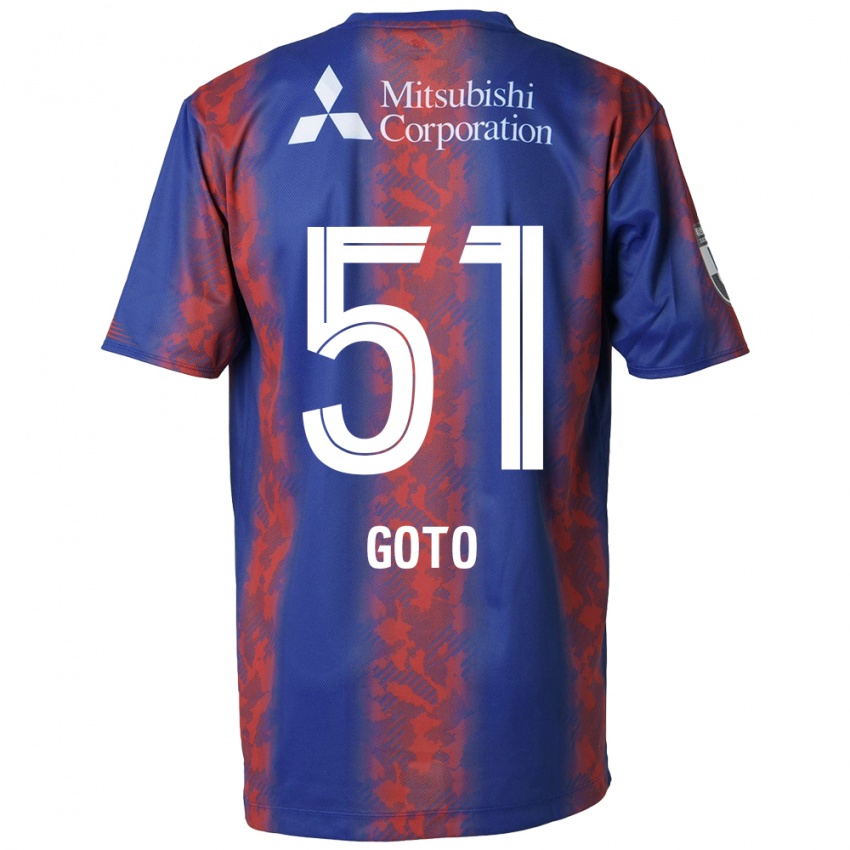 Kinderen Wataru Goto #51 Blauw Rood Thuisshirt Thuistenue 2024/25 T-Shirt