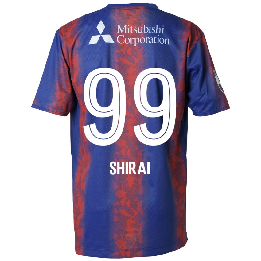 Kinderen Kosuke Shirai #99 Blauw Rood Thuisshirt Thuistenue 2024/25 T-Shirt