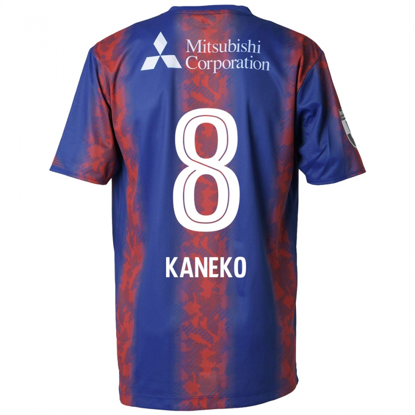 Kinderen Shunsuke Kaneko #8 Blauw Rood Thuisshirt Thuistenue 2024/25 T-Shirt