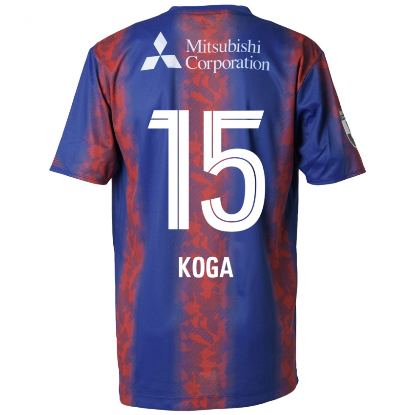 Kinderen Shun Koga #15 Blauw Rood Thuisshirt Thuistenue 2024/25 T-Shirt