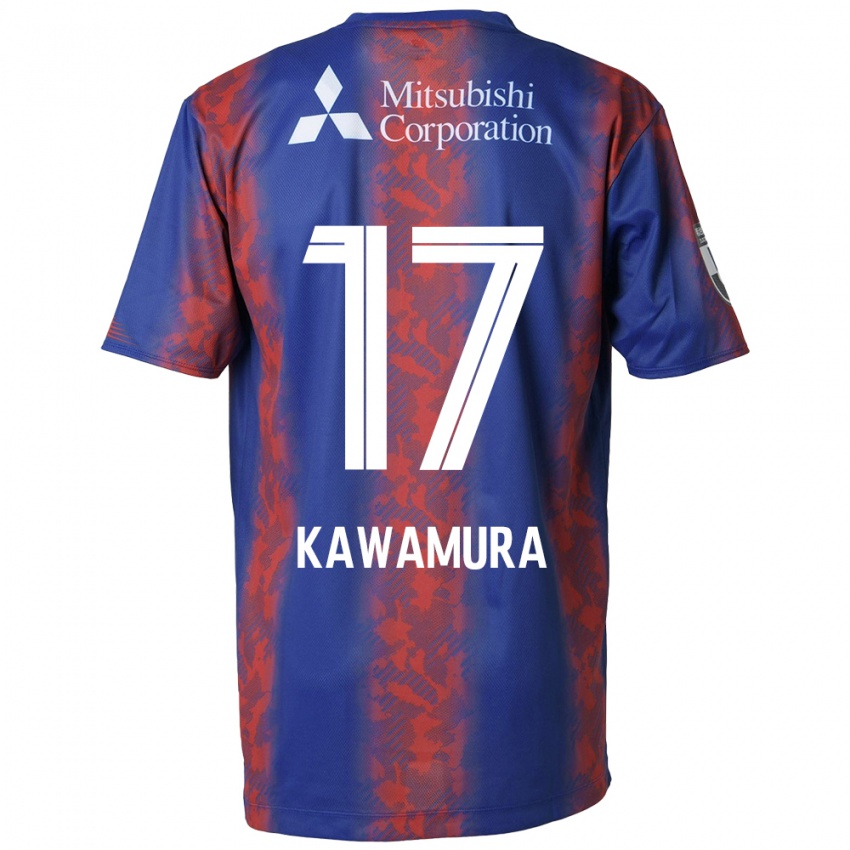 Kinderen Riku Kawamura #17 Blauw Rood Thuisshirt Thuistenue 2024/25 T-Shirt