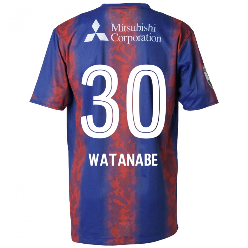 Kinderen Matthew Watanabe #30 Blauw Rood Thuisshirt Thuistenue 2024/25 T-Shirt