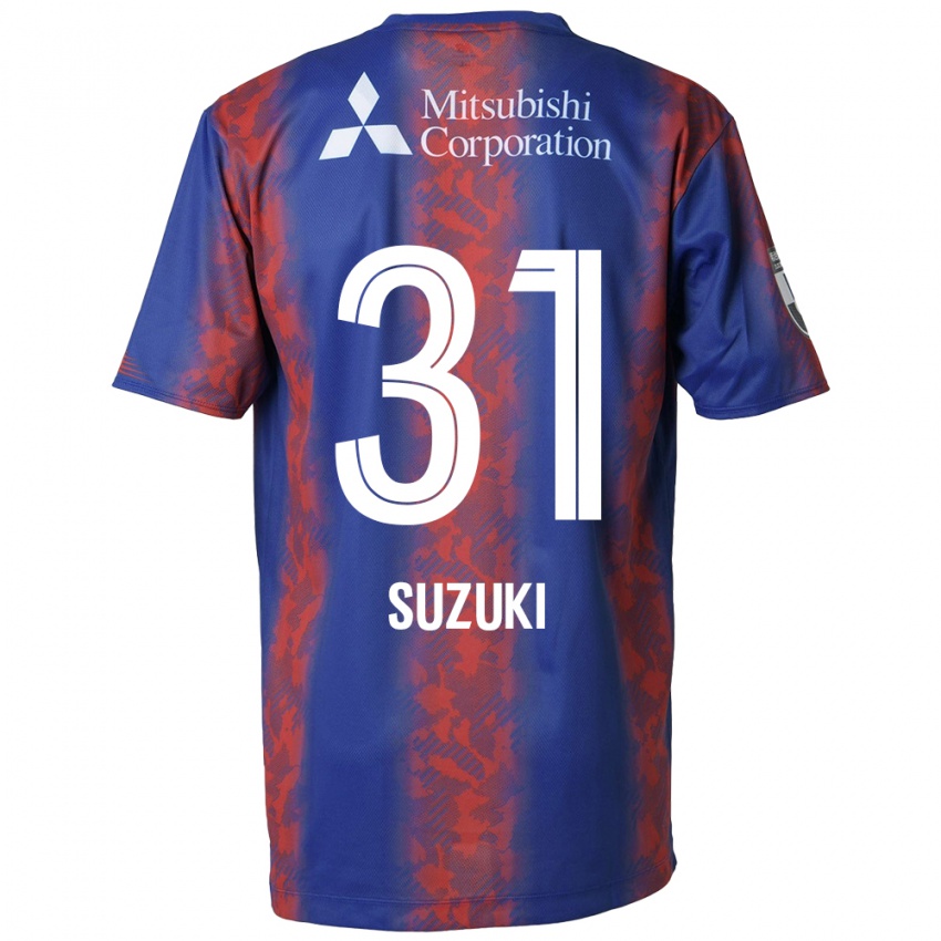 Kinderen Kaede Suzuki #31 Blauw Rood Thuisshirt Thuistenue 2024/25 T-Shirt