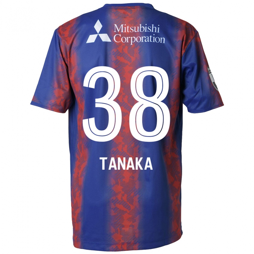 Kinderen Kio Tanaka #38 Blauw Rood Thuisshirt Thuistenue 2024/25 T-Shirt