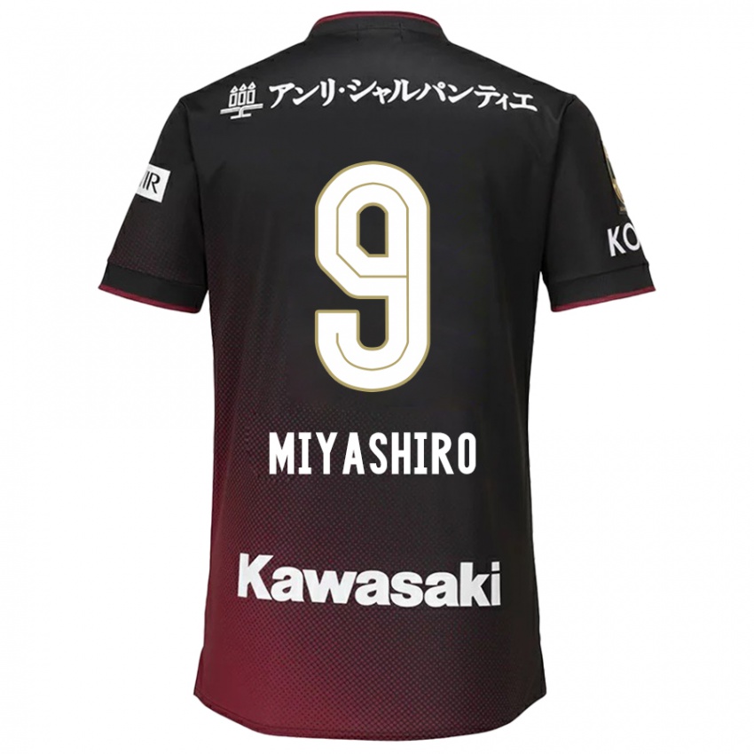 Kinderen Taisei Miyashiro #9 Zwart Rood Thuisshirt Thuistenue 2024/25 T-Shirt