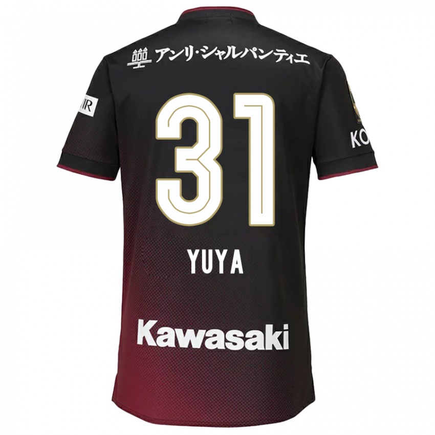 Kinderen Yuya Nakasaka #31 Zwart Rood Thuisshirt Thuistenue 2024/25 T-Shirt