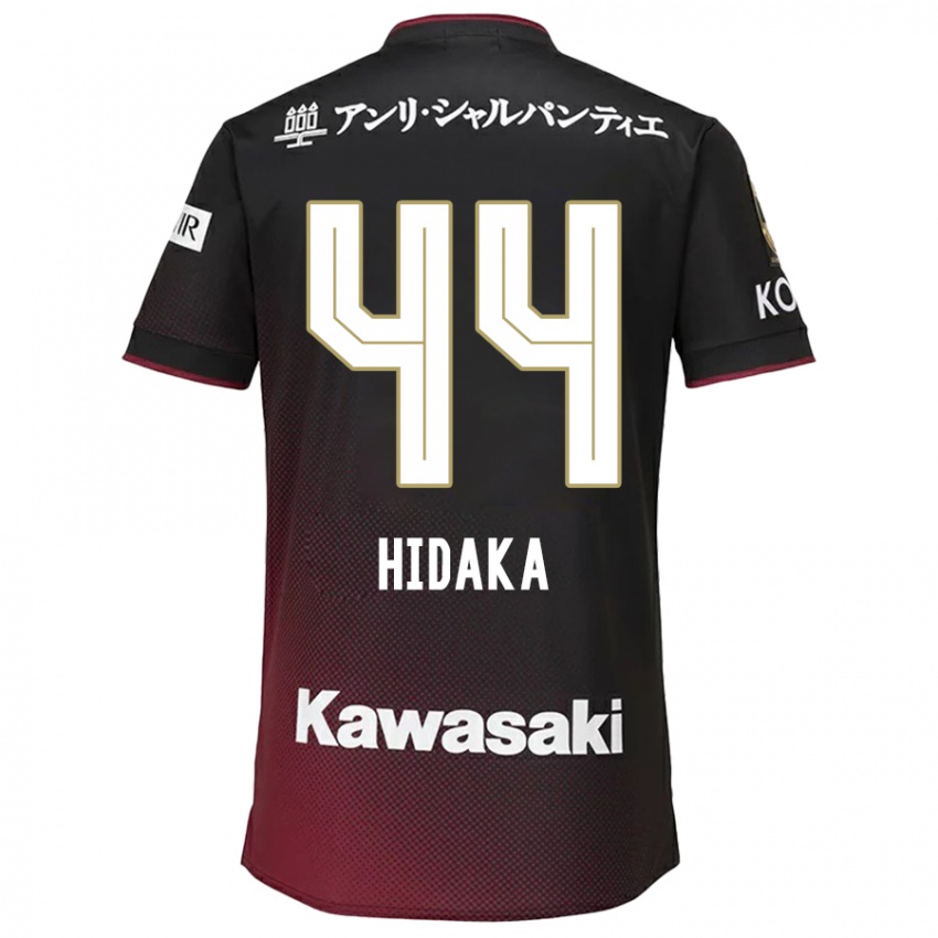 Kinderen Mitsuki Hidaka #44 Zwart Rood Thuisshirt Thuistenue 2024/25 T-Shirt