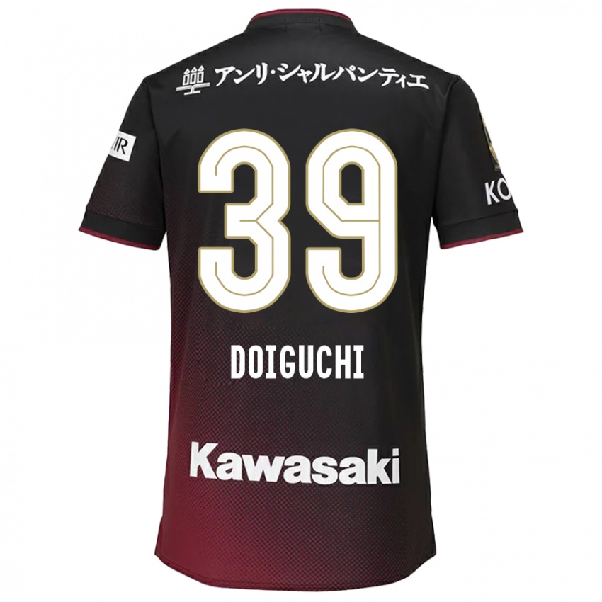 Kinderen Ritsu Doiguchi #39 Zwart Rood Thuisshirt Thuistenue 2024/25 T-Shirt