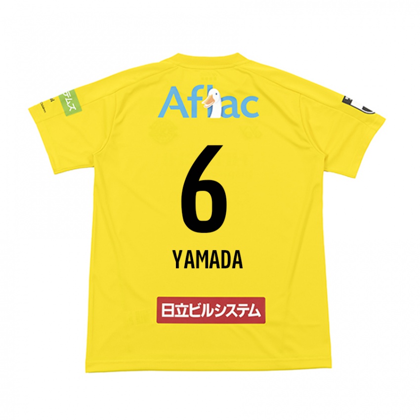 Kinderen Yuto Yamada #6 Geel Zwart Thuisshirt Thuistenue 2024/25 T-Shirt