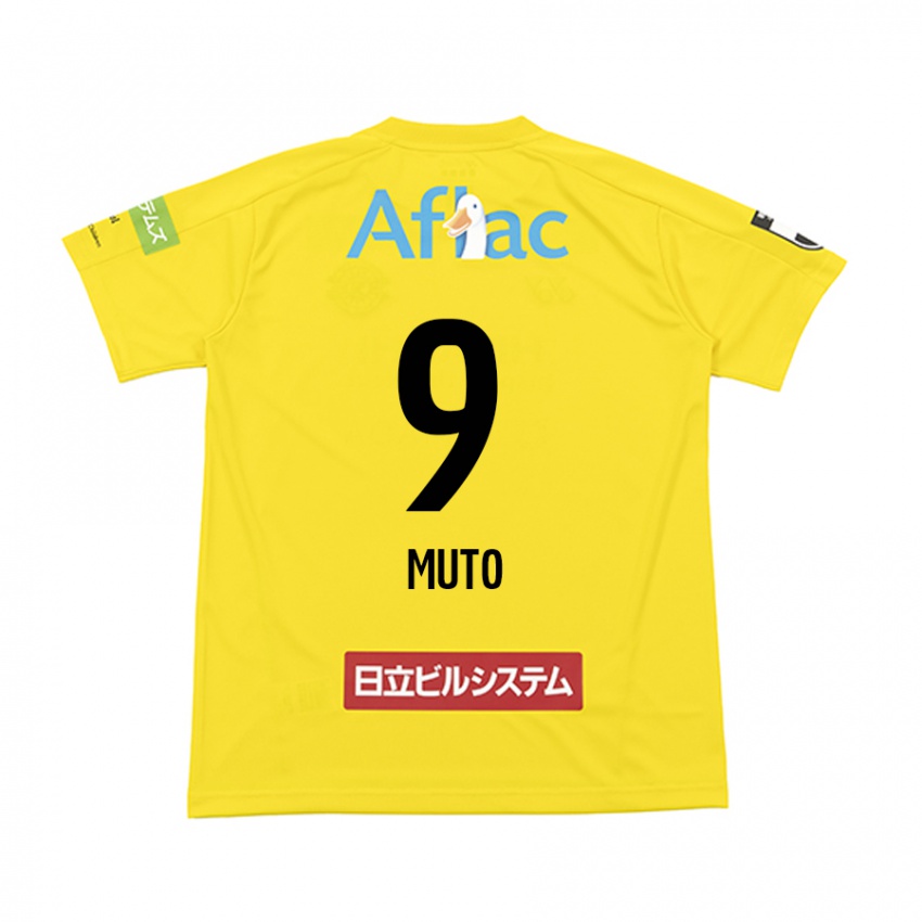 Kinderen Yuki Muto #9 Geel Zwart Thuisshirt Thuistenue 2024/25 T-Shirt