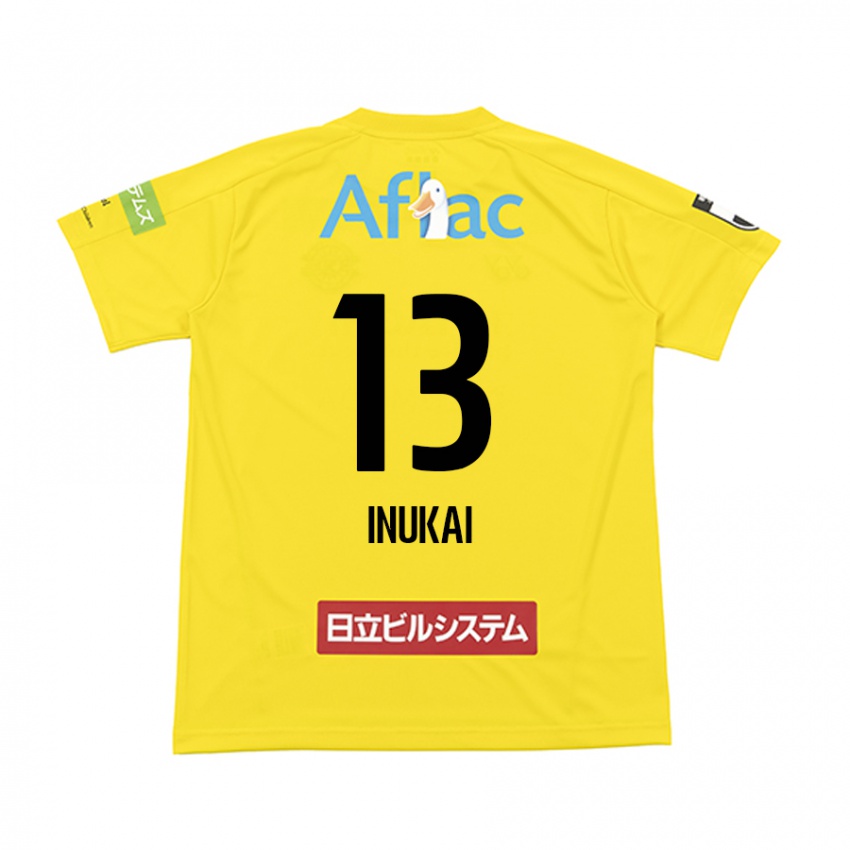 Kinderen Tomoya Inukai #13 Geel Zwart Thuisshirt Thuistenue 2024/25 T-Shirt