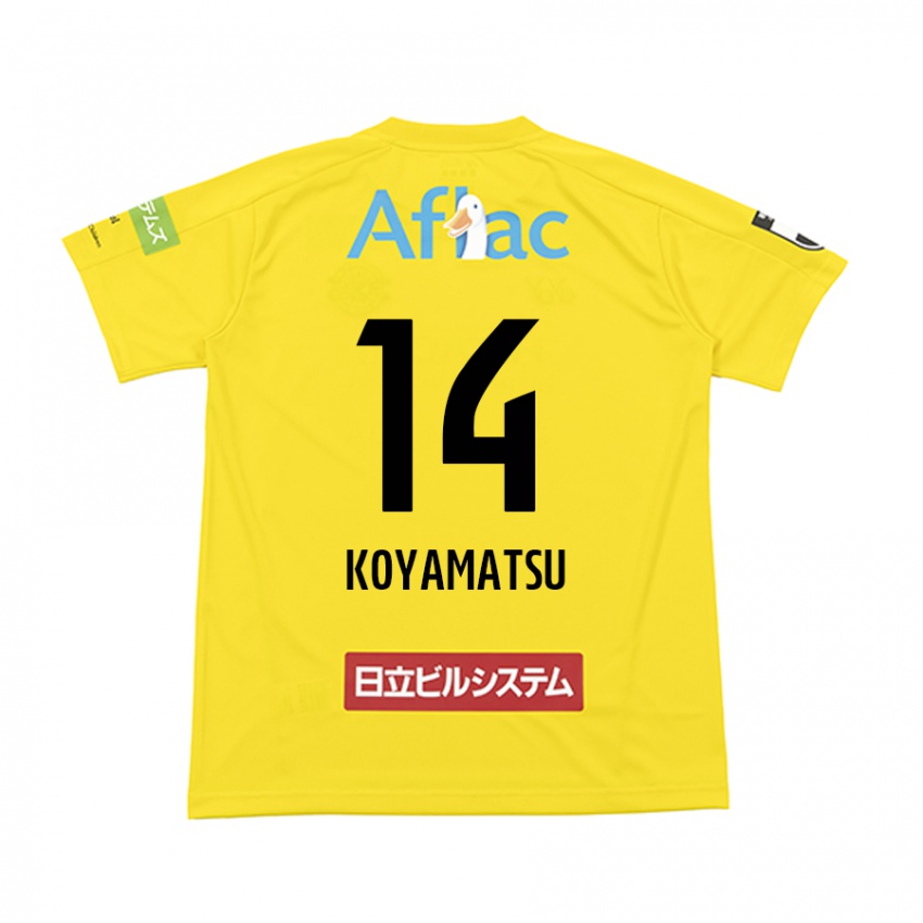 Kinderen Tomoya Koyamatsu #14 Geel Zwart Thuisshirt Thuistenue 2024/25 T-Shirt